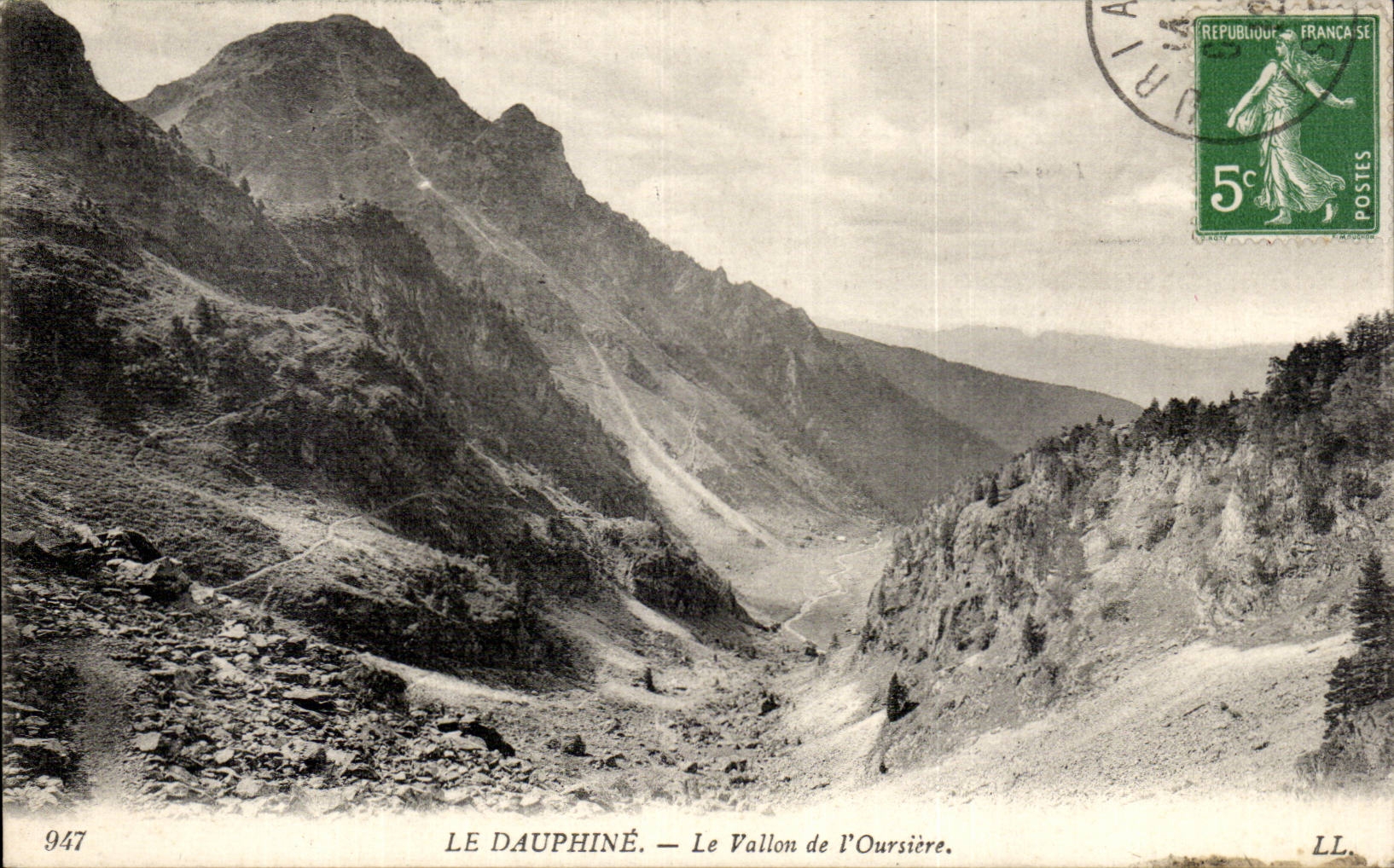 Le Dauphiné — Le Vallon de l'Oursière — LL, n° 947