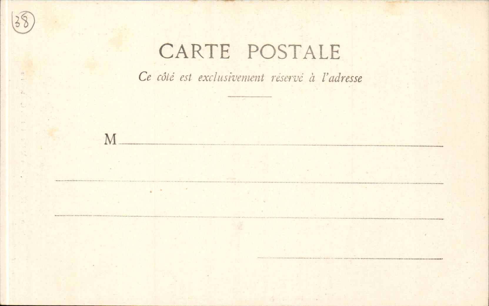 Vizille - Le Monument du Centenaire — éditeur L. Pons, Grenoble, n°10 — Verso