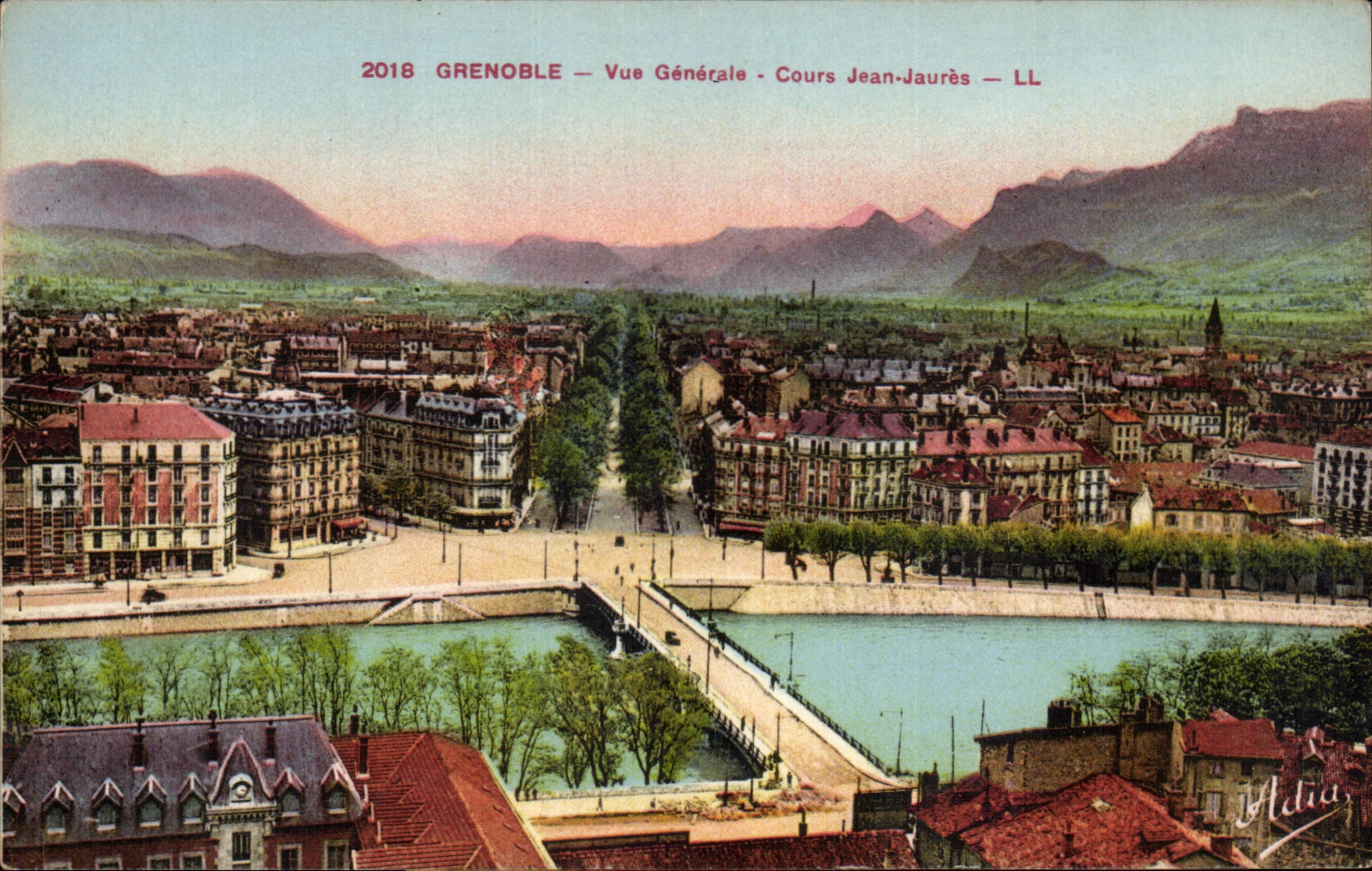 CPA Dauphine Grenoble Vue generale Cours Jean Jaures
