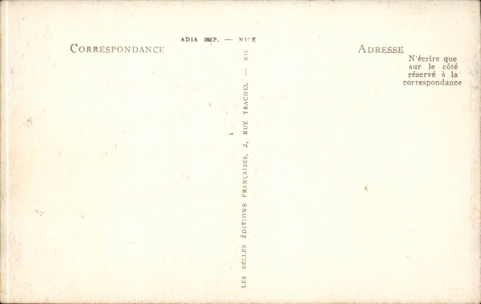 CPA Dauphine Grenoble Vue generale Cours Jean Jaures — Verso