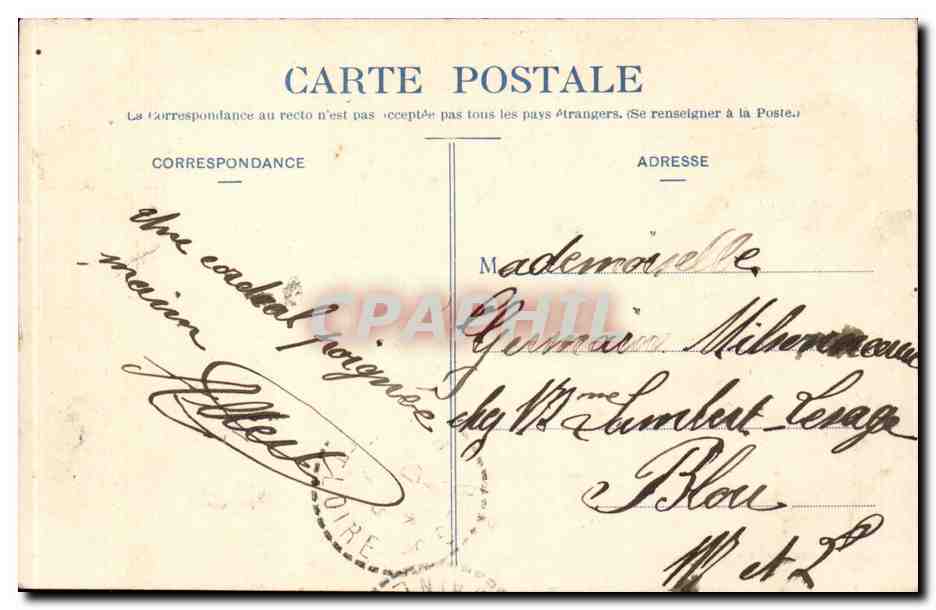 Montreuil Bellay CPA La place — Rückseite