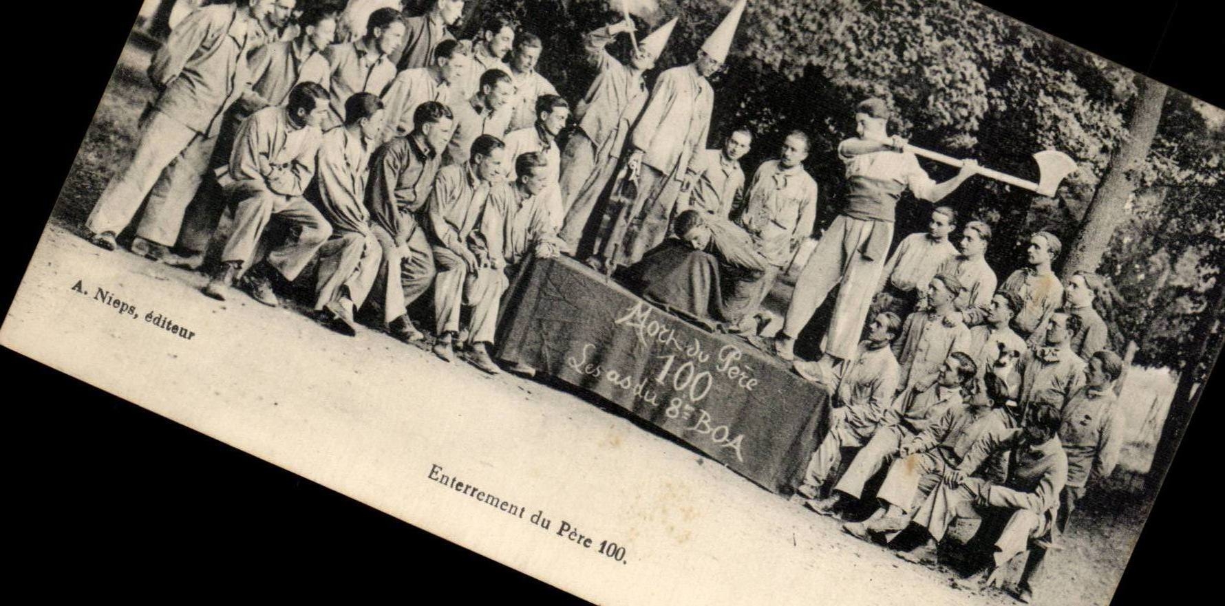 Enterrement du Père 100 — Les as du 8e BOA — A. Nieps, éditeur