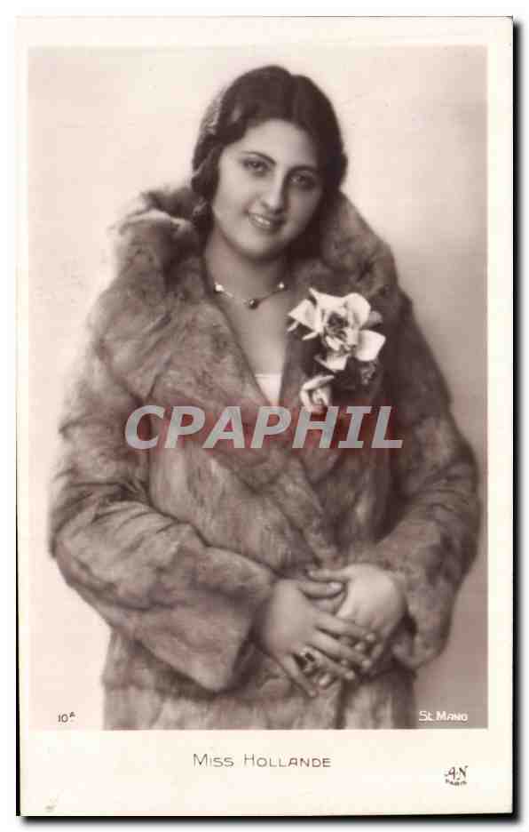 CPA FAntaisie Femme Miss Hollande