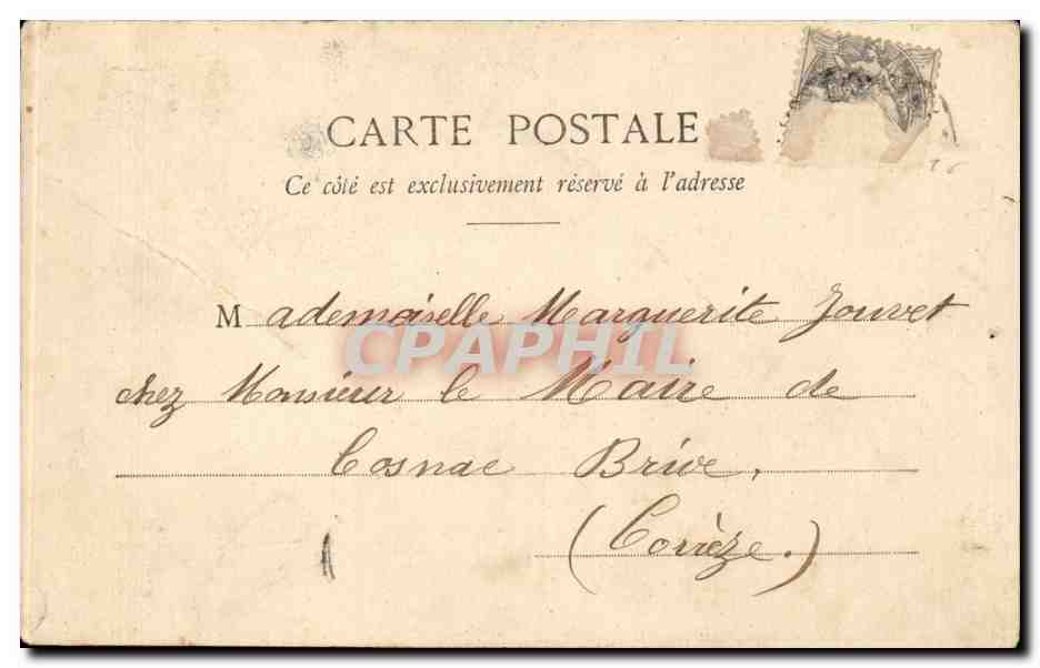 CPA FAntaisie Femme — Verso