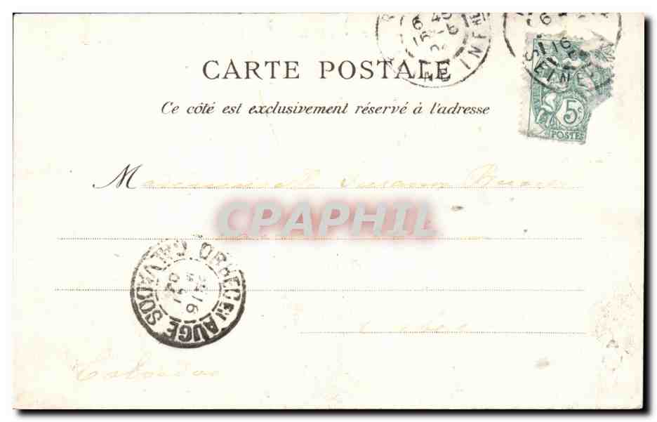 CPA Rouen Cour de la maitrise — Rückseite