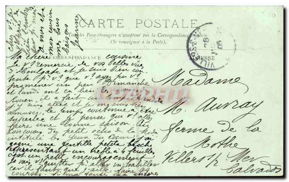 CPA Rouen La prefecture — Verso