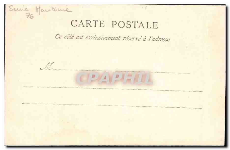 CPA Rouen Ancienne maison Rue des Arpents — Rückseite