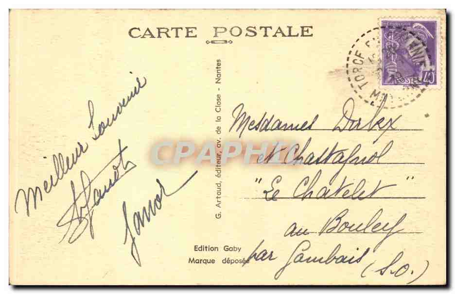 Saint Suzanne CPA Cite feodale Station touristique — Back