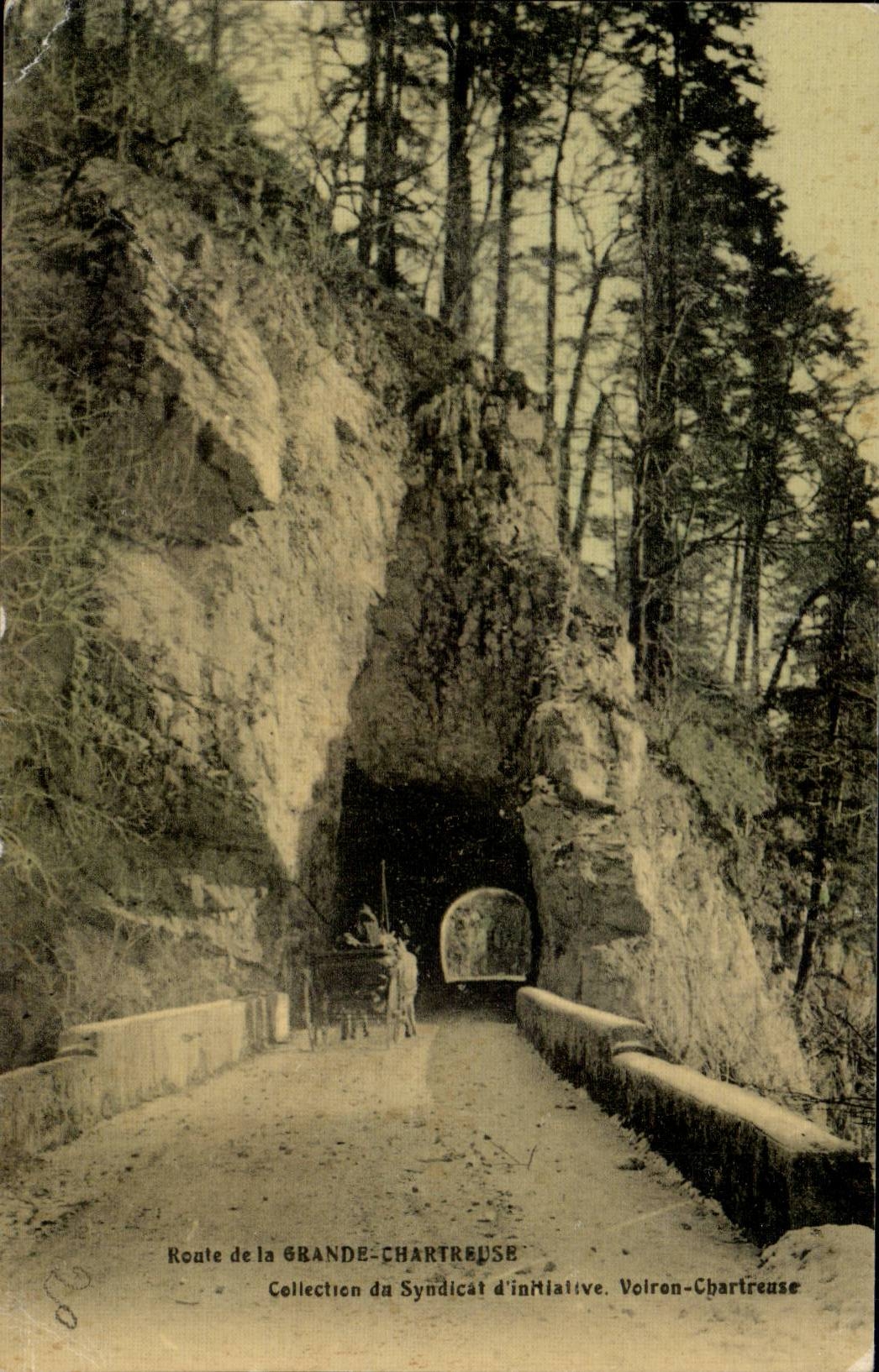 CPA Route de la Grande Chartreuse (carte toilee)