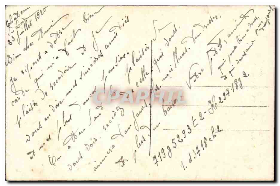CPA Fantaisie Femme — Verso