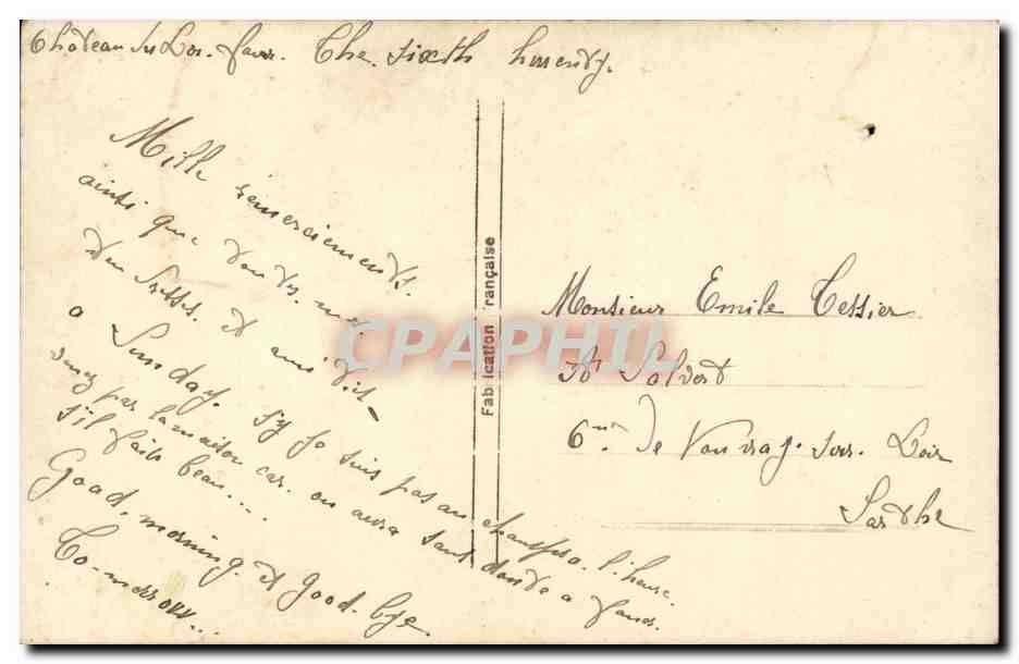 CPA Fantaisie Femme — Verso