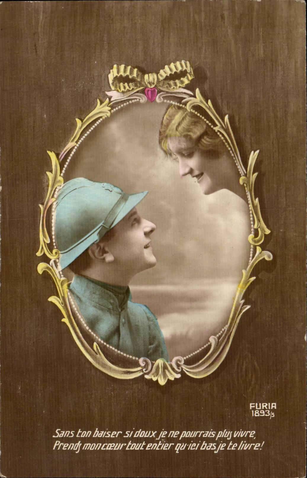 Couple amoureux — poème amoureux — Furia, n° 1893/5