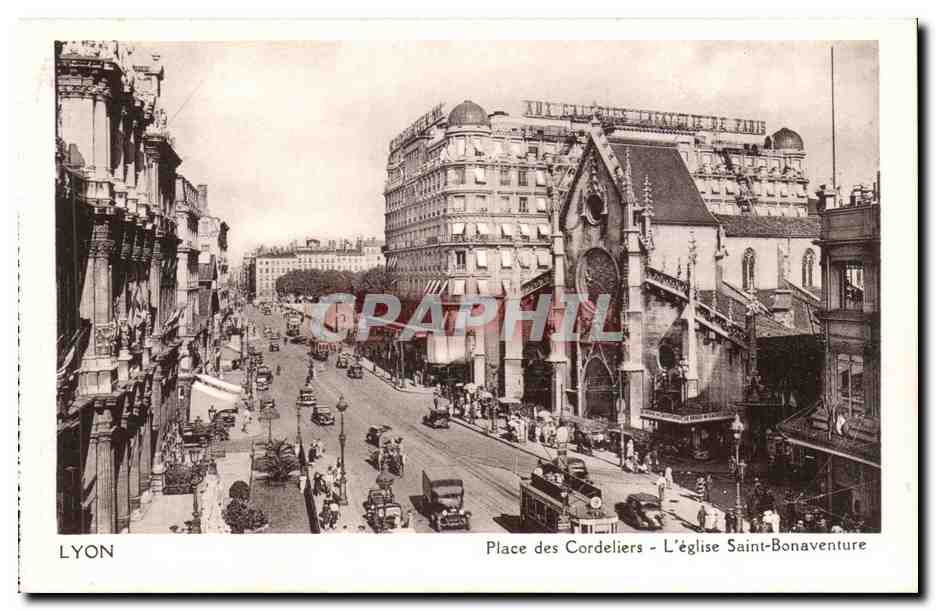 Lyon - Place des Cordeliers - L'église Saint-Bonaventure