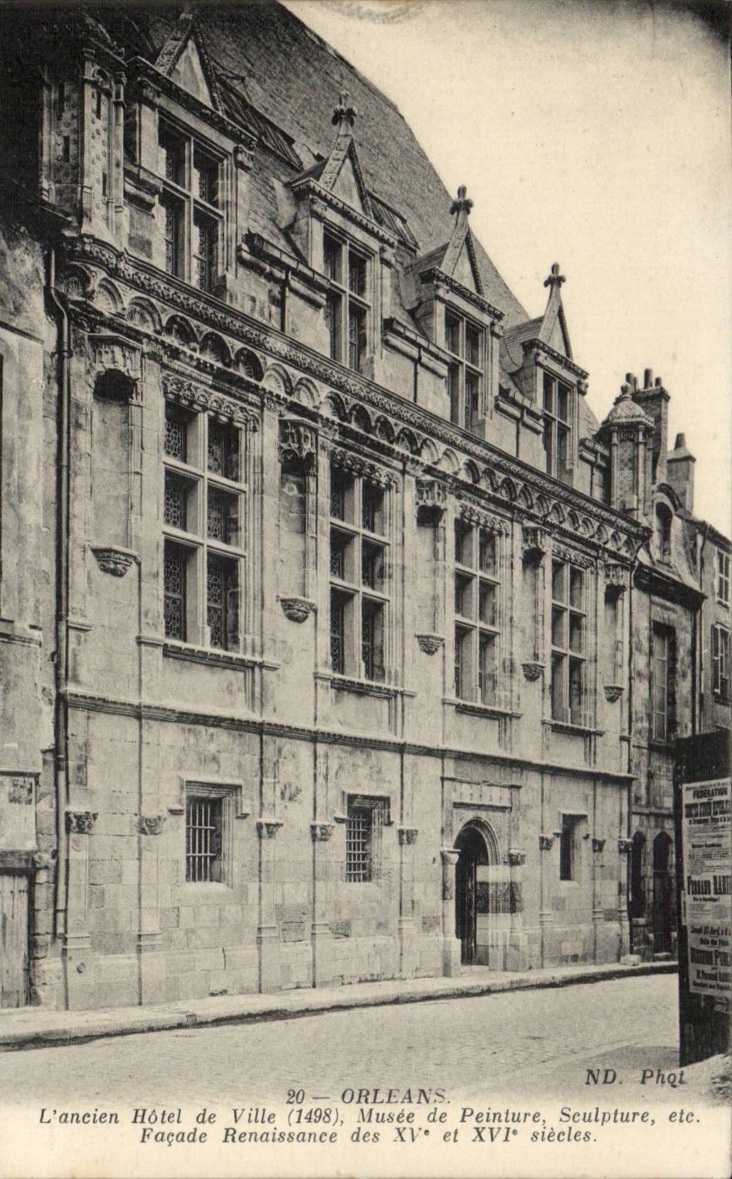 CPA Orleans L'ancien hotel de ville Musee de peinture 