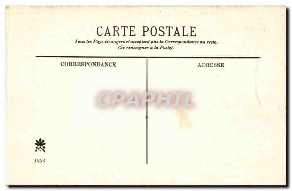 CPA Orleans La pierre des bavardes Chatiment en usage du 14 au 16eme siecle — Verso