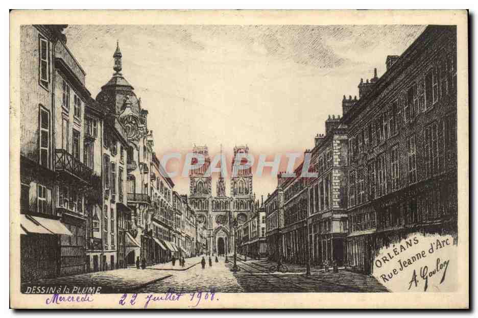 CPA Orleans La rue Jeanne d'arc 