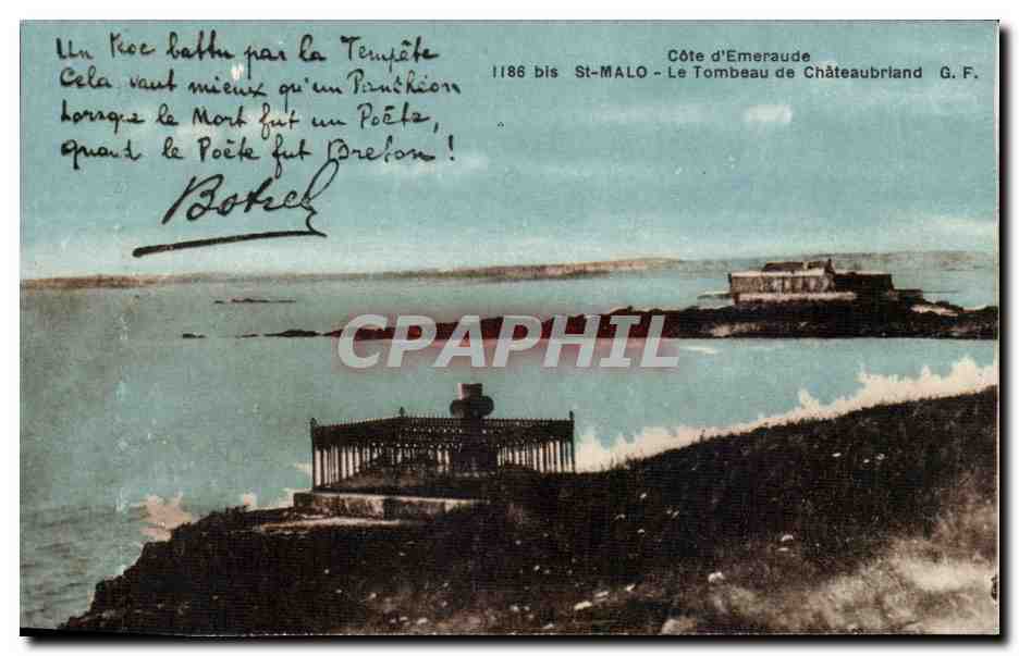 Côte d'Emeraude - Le Tombeau de Châteaubriand - G.F. - 1186 bis