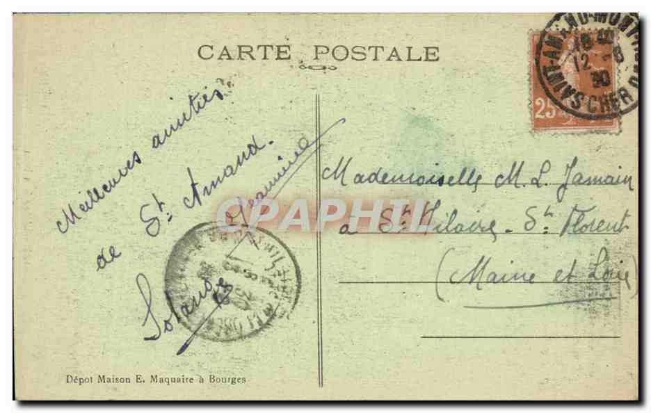 CPA Les chansons de Jean Rameau illustrees Folklore Costume — Verso