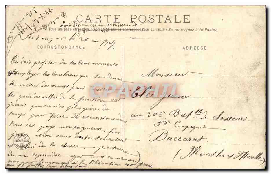 CPA Vin du Bon Souvenir fabrique par A Mifranc Pharmacien de 1ere classe Folklore Costume — Verso