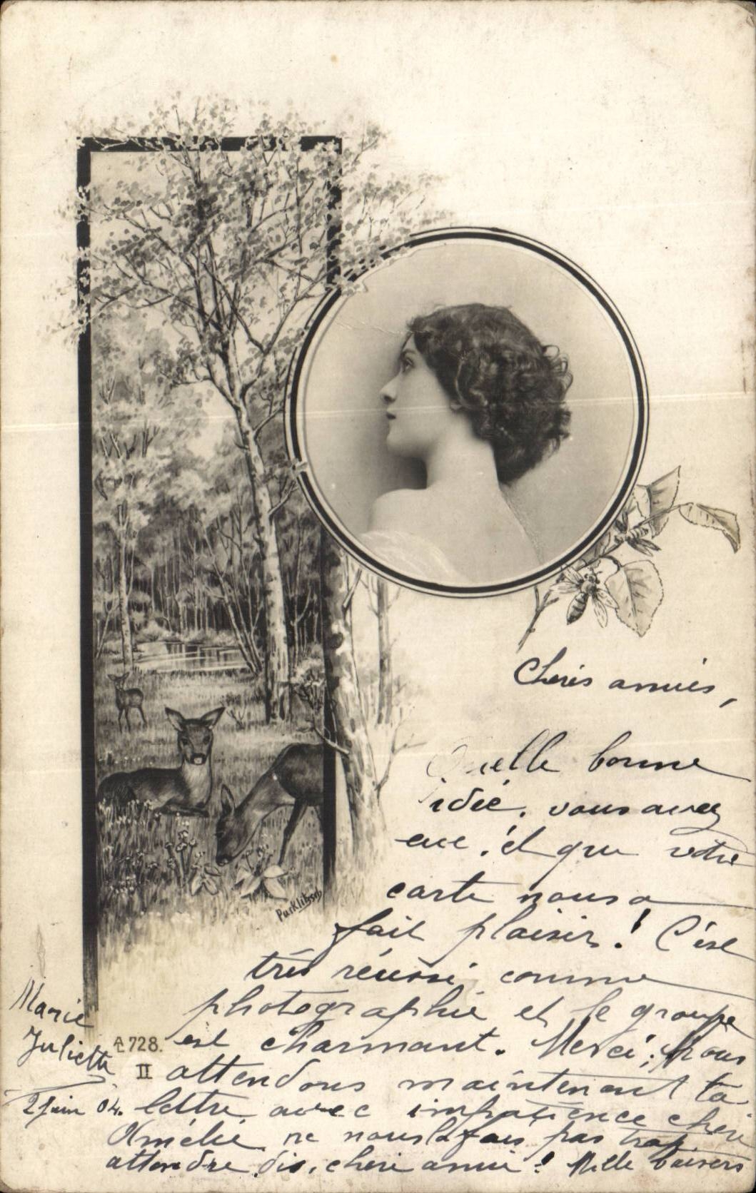 CPA Fantaisie Femme