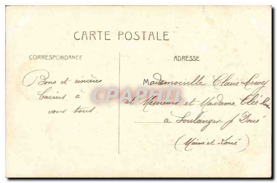 CPA Fantaisie Enfant Garcon — Rückseite