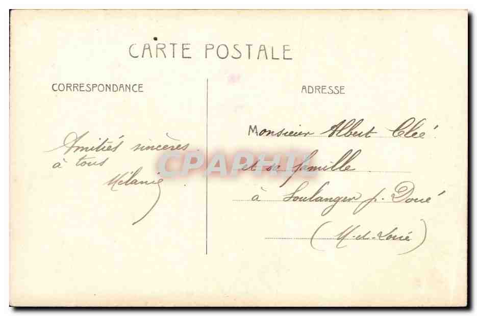 CPA Fantaisie Enfant Garcon — Rückseite