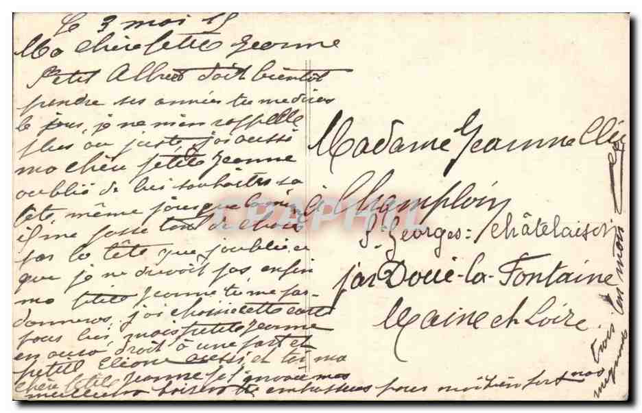 CPA Fantaisie Enfant Garcon — Verso