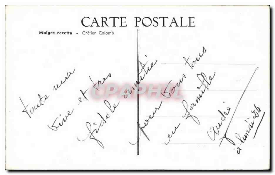 CPA Fantaisie Enfant — Rückseite