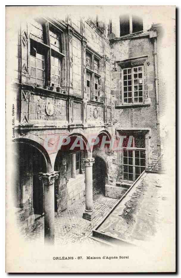 CPA Orleans Maison d'Agnes Sorel