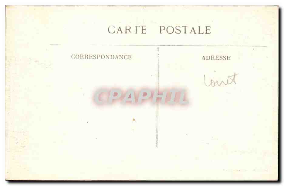 CPA Orleans Place de l'etape Hotel de ville — Verso