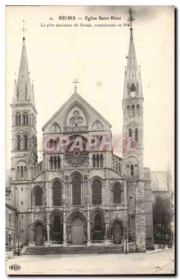 CPA Reims Eglise Saint Remi
