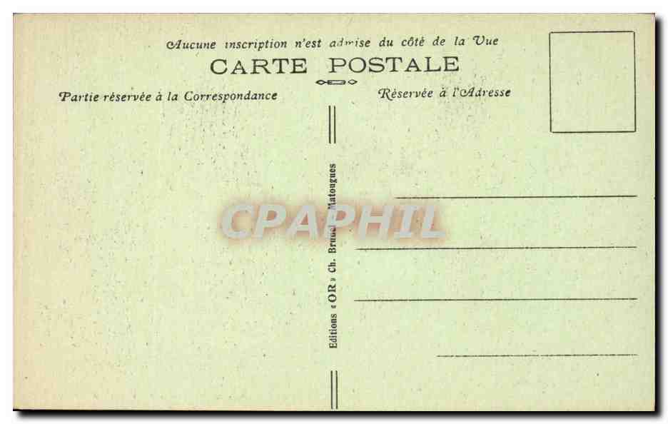CPA Reims Interieur de la cathedrale Au fond trou cause par un obus de 380 — Verso