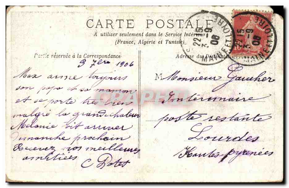 CPA Fantaisie Enfants Promenade — Rückseite