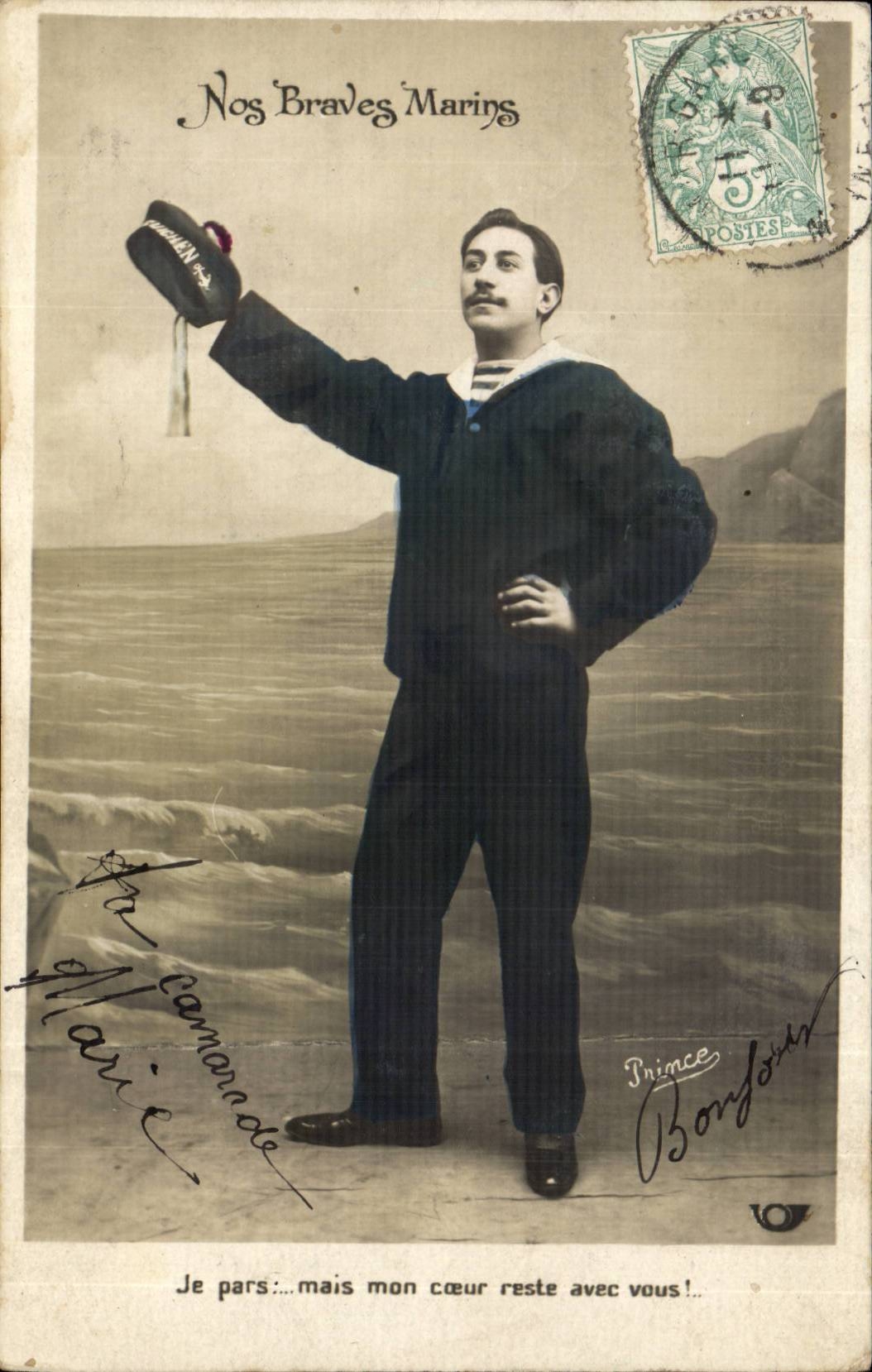 CPA Fantaisie Nos braves marins Militaria 