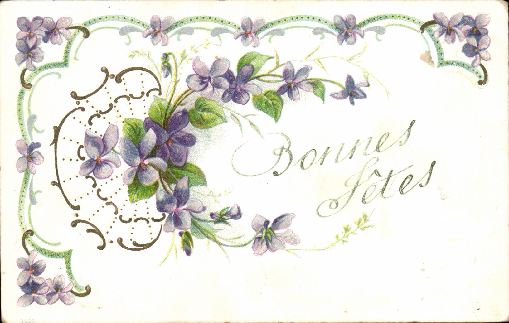 CPA Fantaisie Fleurs Bonne fete