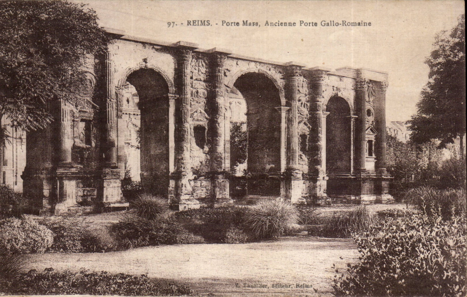CPA Reims Porte Mare Ancienne porte Gallo romaine