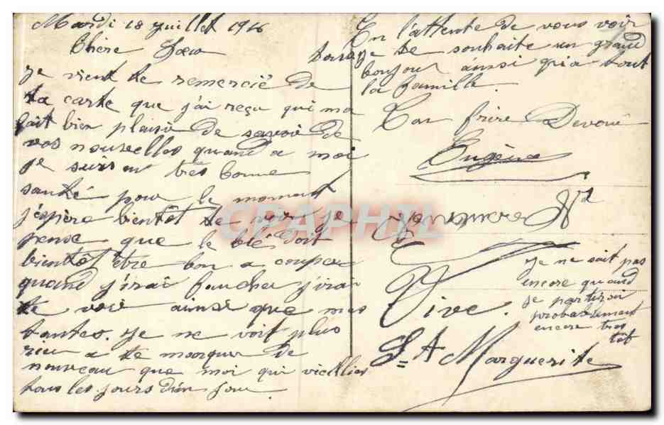CPA Fantaisie Femme — Verso
