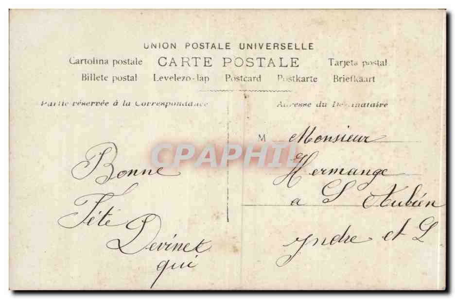 Jeune femme avec roses — Bonne Fête — LUX, n° 570 — Achterkant