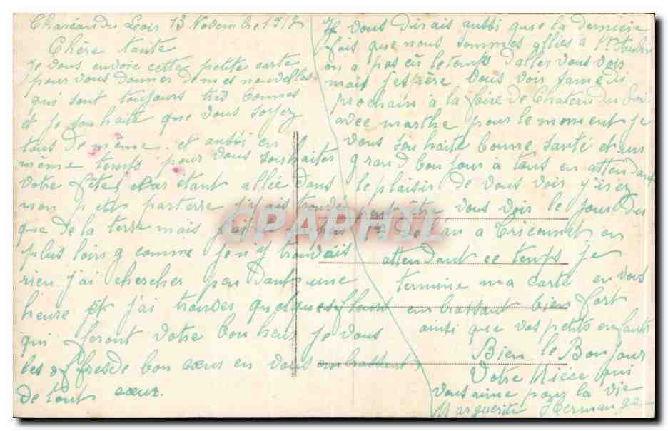 CPA Fantaisie Femme — Verso