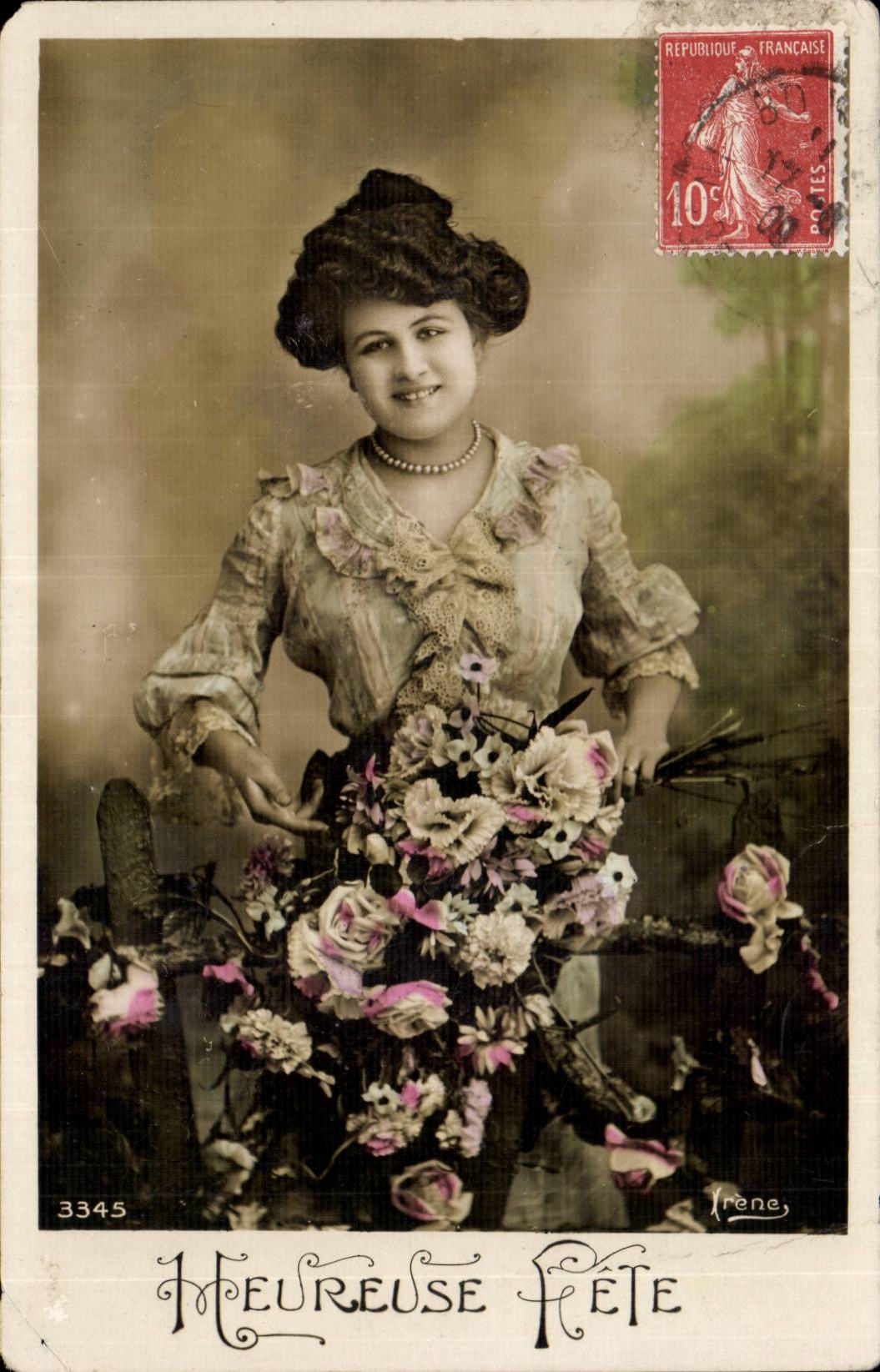 CPA Fantaisie Femme
