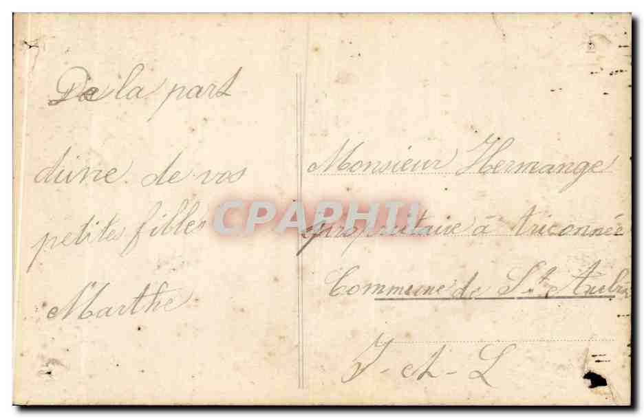 CPA Fantaisie Femme — Verso