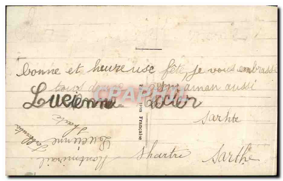 CPA Fantaisie Enfant — Verso