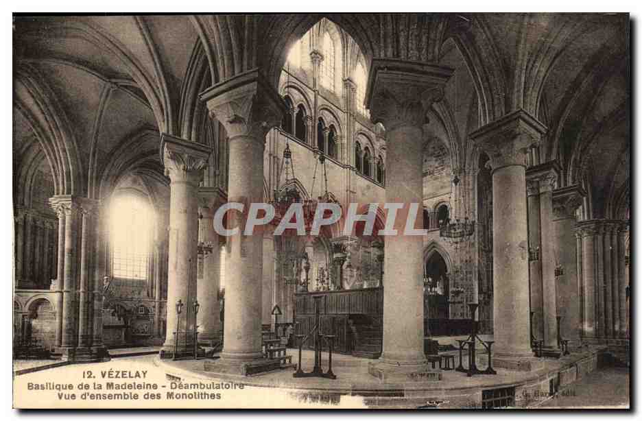 Vézelay - Basilique de la Madeleine - D'éambulatoire