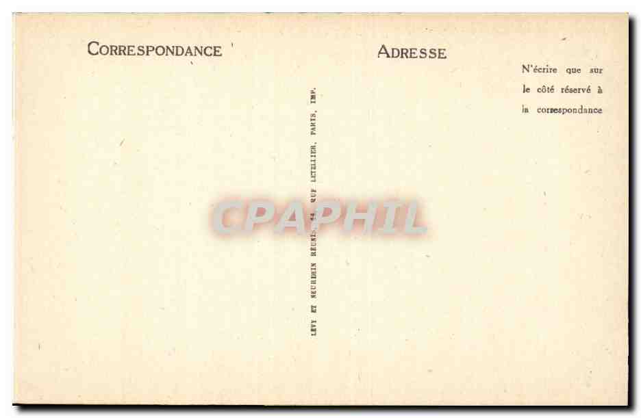 CPA Vezelay Basilique de la Madeleine Chapiteau Ornements Deux lions affrontes — Rückseite
