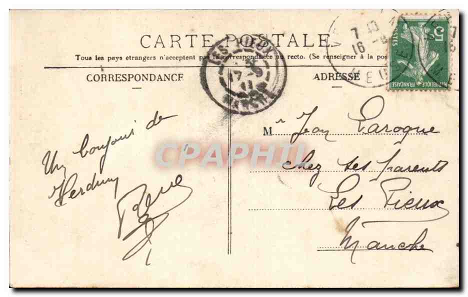 CPA Verdun Vue generale de la caserne Miribel — Rückseite
