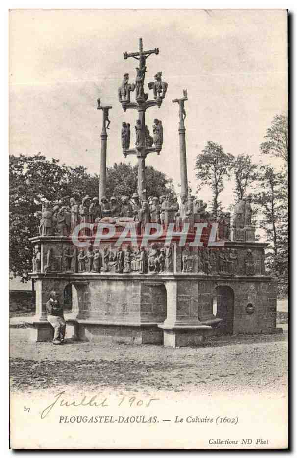 CPA Plougastel Daoulas Le calvaire (1602)