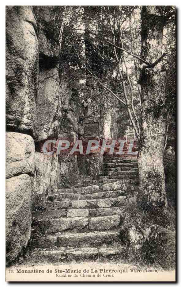 Monastère de Ste-Marie de La Pierre-qui-Vire (Yonne) — Escalier du Chemin de Croix — n°28