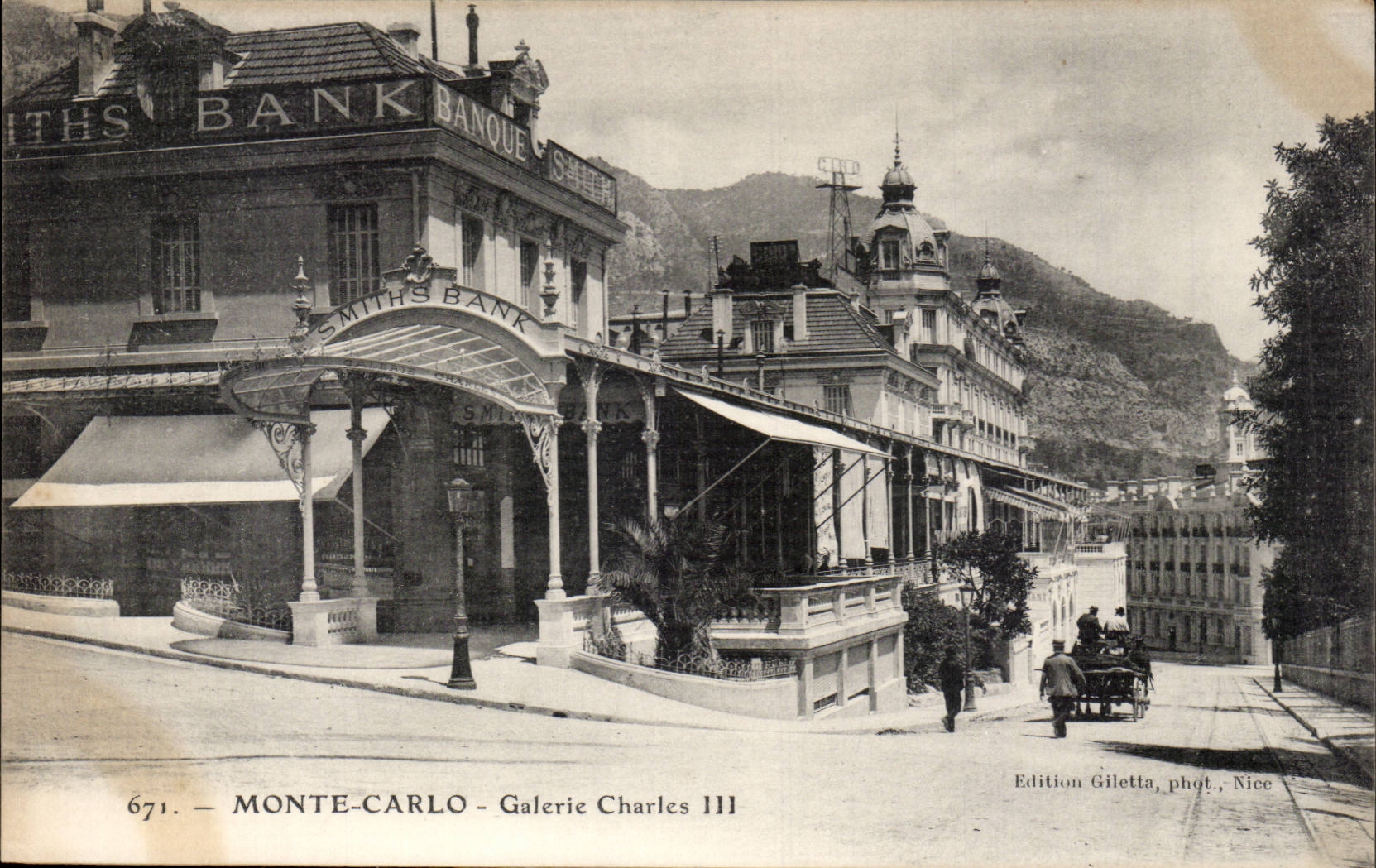 Monte-Carlo — Galerie Charles III — Smith's Bank — Edition Giletta, phot., Nice