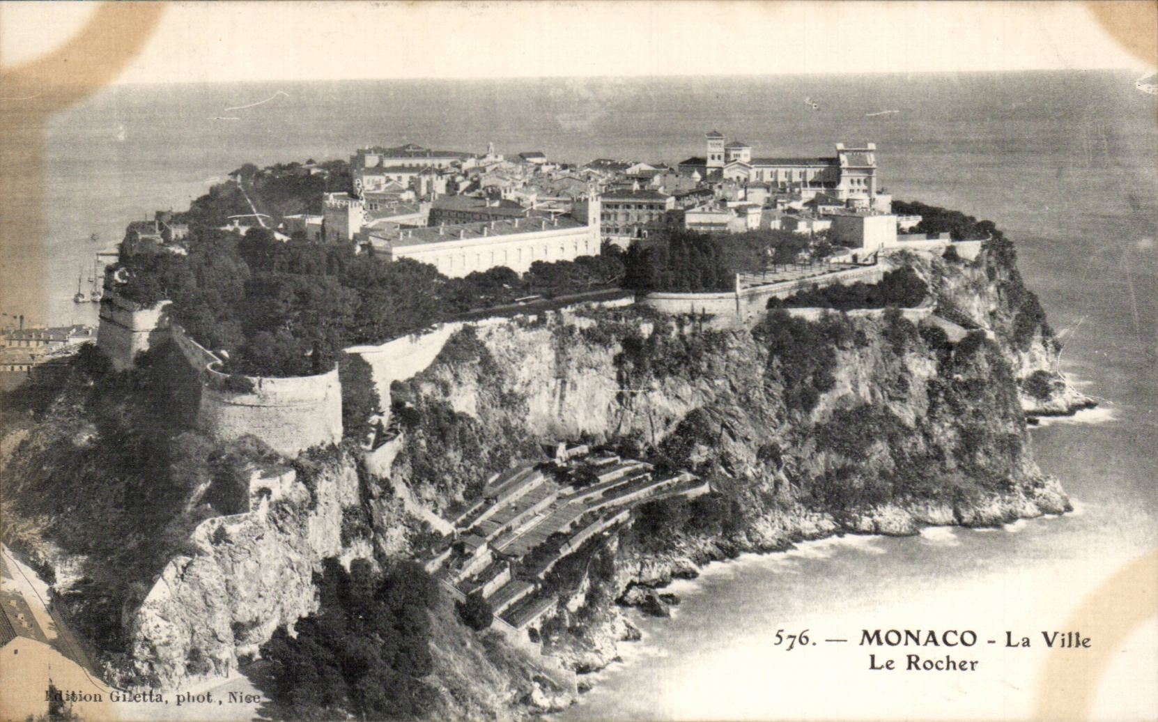 CPA Monaco Monte Carlo la ville Le rocher