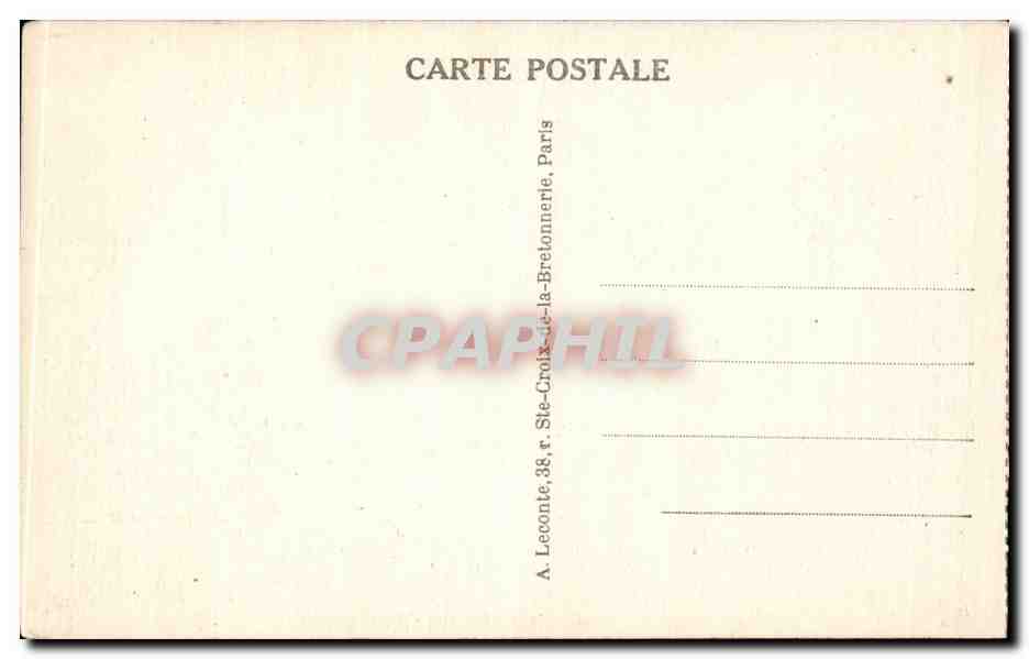 CPA Paris Place de la Bastille — Rückseite
